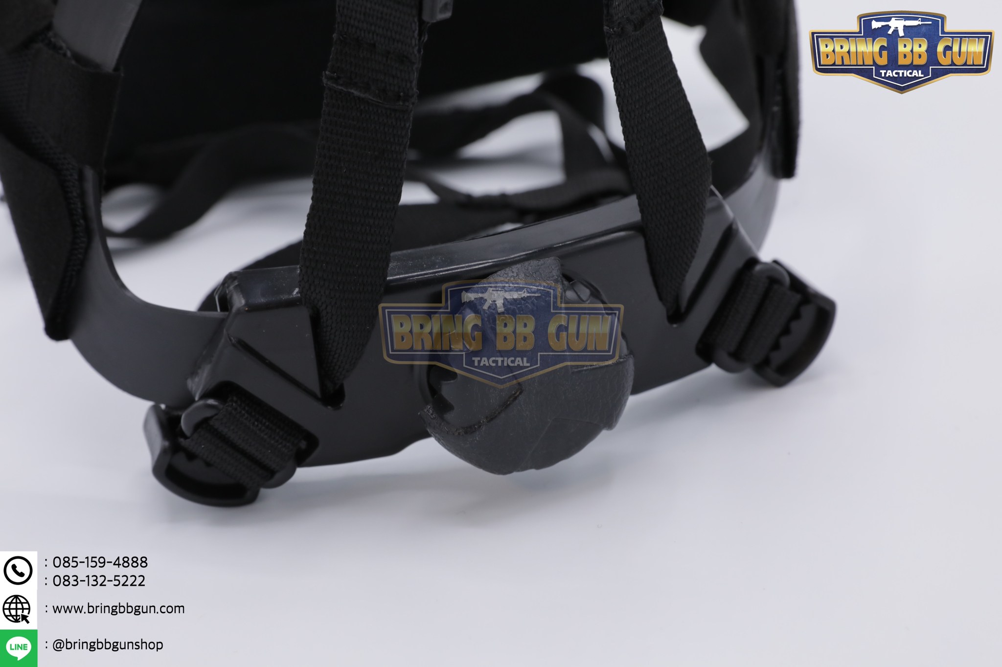 ชุดสายรัดคางปรับท้ายทอยได้ (Cingulate System For Head Locking) ชุดสายรัดคาง แบบปรับขนาดได้ (Helmet Adjustable Strap)