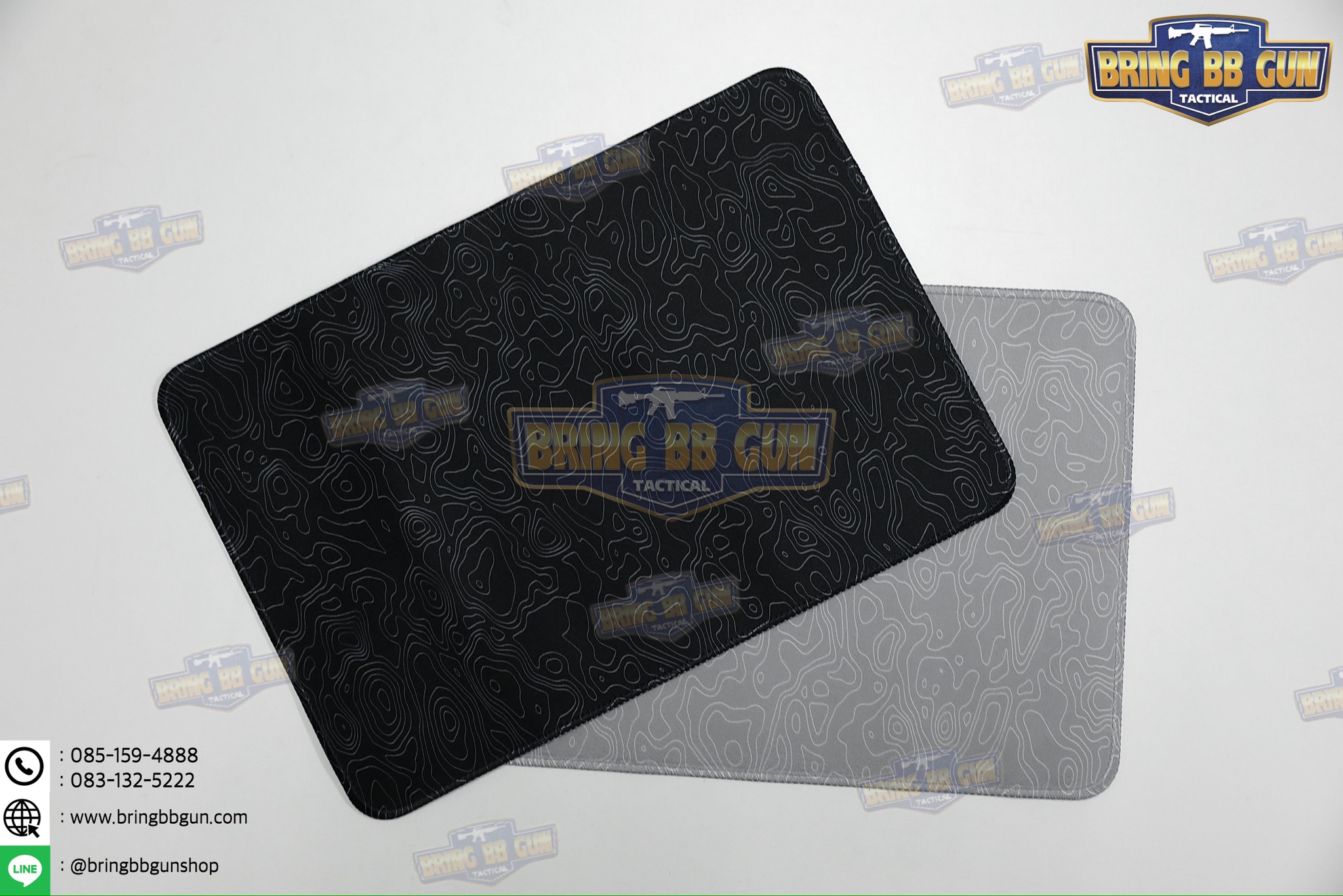 แผ่นยางรองอเนกประสงค์ ลายแผนที่เส้นชันความสูง แผ่นรองเม้าส์ (Topographic Map Camo Mouse Pad) (Mouse Pad) (Contour Map)