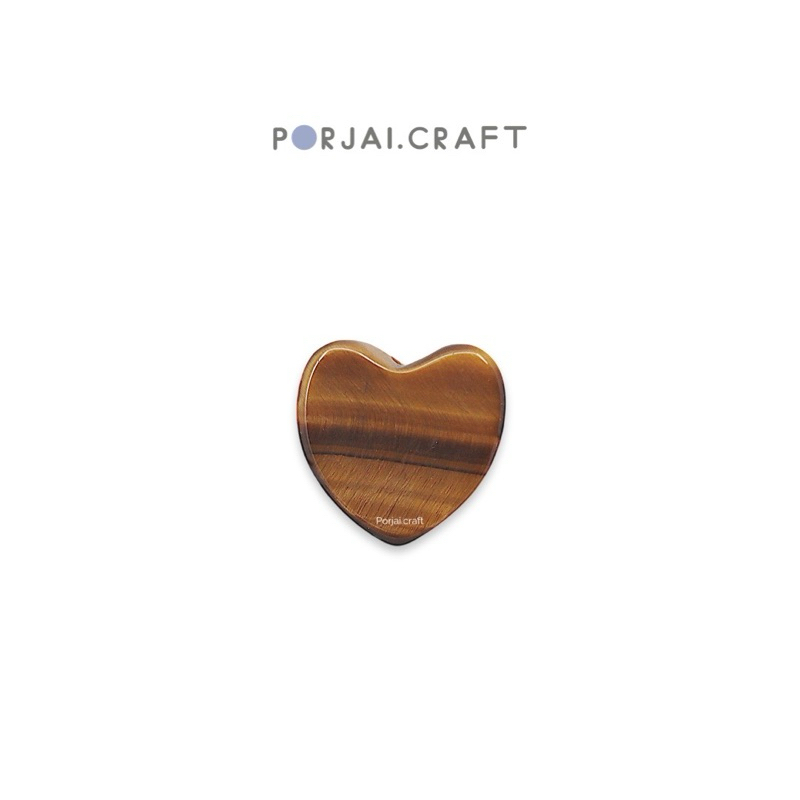 Yellow Tiger’s Eye Heart Beads ลูกปัดหัวใจไทเกอร์อาย 10mm