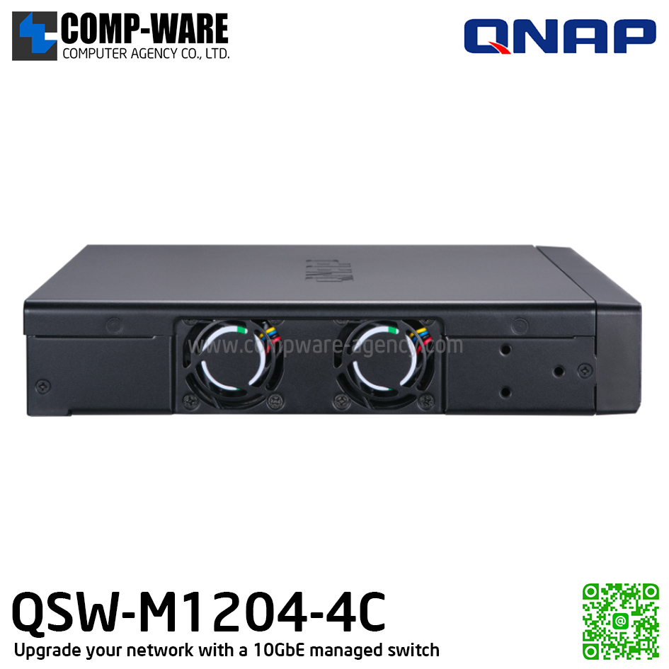 QNAP QSW-M1204-4C Upgrade your network with a 10GbE managed switch