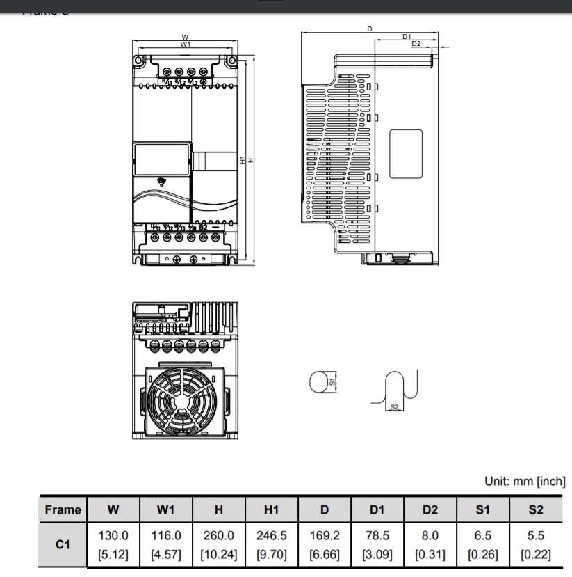 Delta Inverter VFD075E43A 10HP 7.5kW Input 380V 3-Phase Output 380V 3-Phase