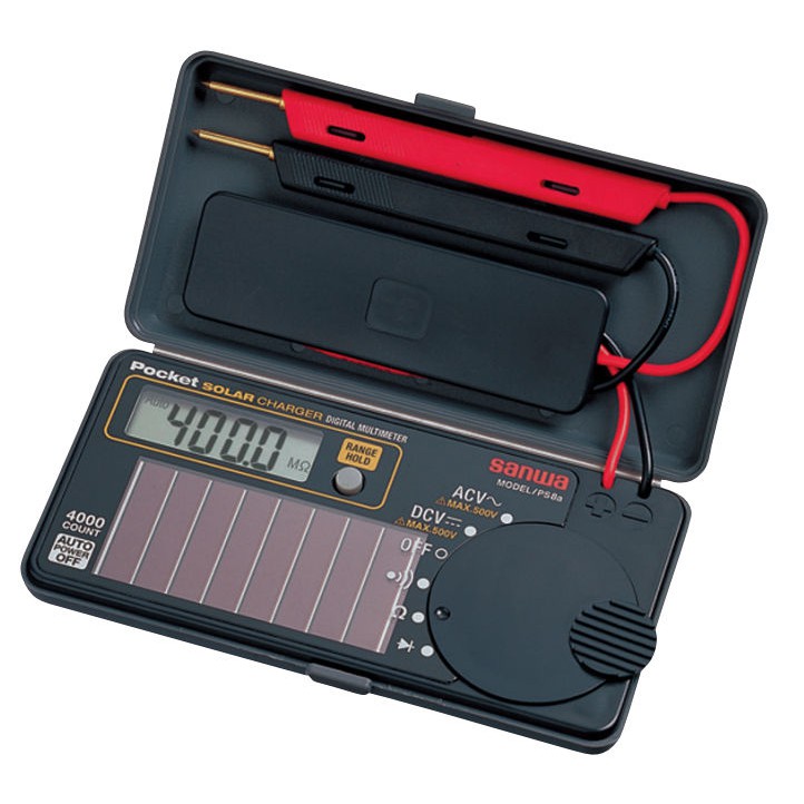 Sanwa PS8a Digital Multimeters / Pocket Type Solar charge battery DMM