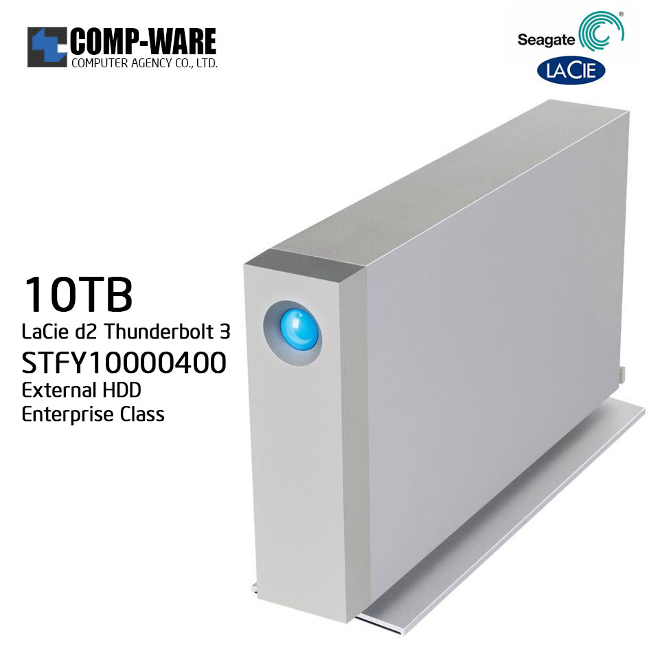 LaCie 10TB d2 Thunderbolt 3 & USB 3.1 External Hard Drive STFY10000400