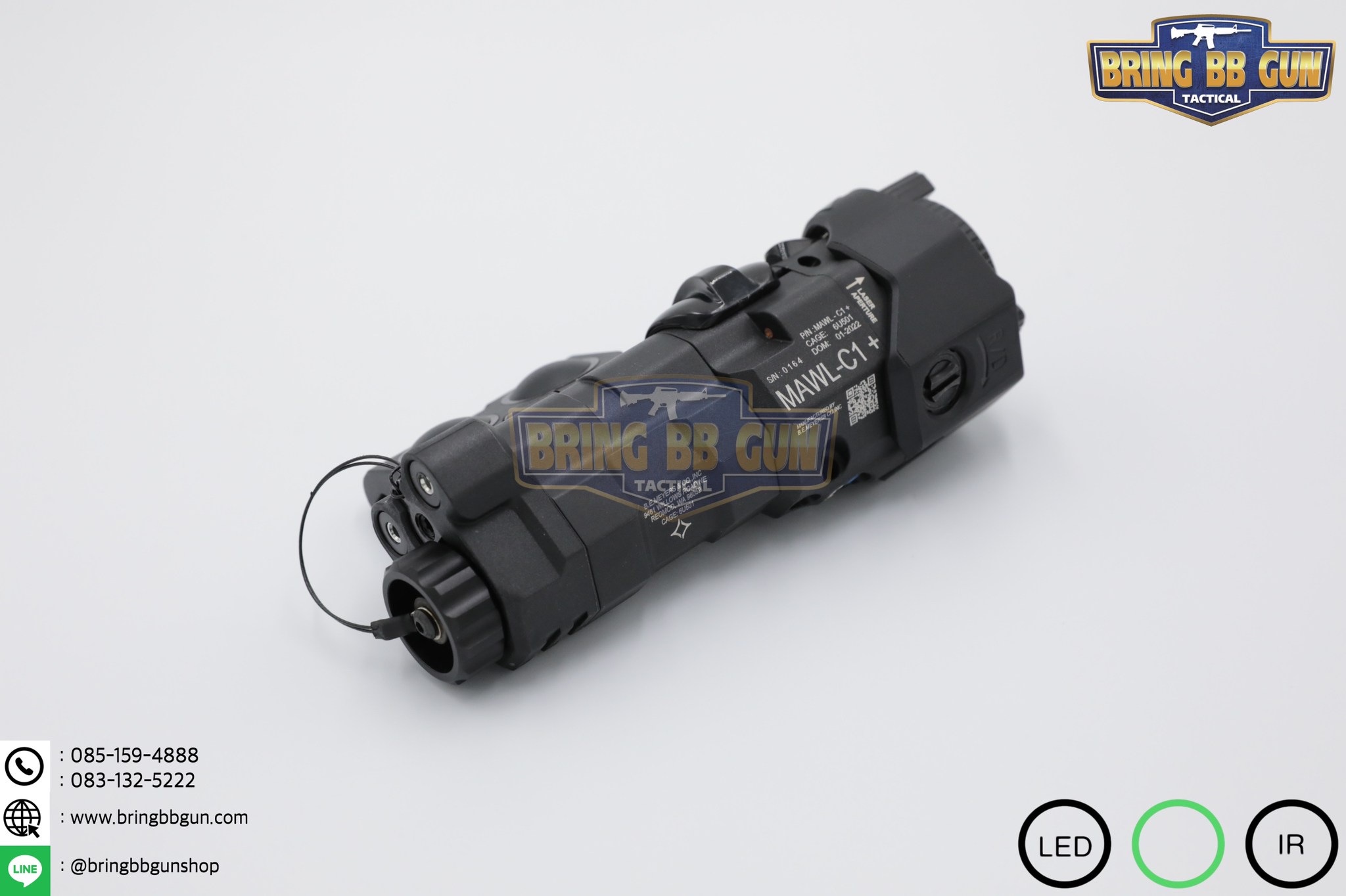 กล่องไฟฉาย+เลเซอร์ชี้เป้า+ไฟฉายIR+เลเซอร์ชี้เป้าIR (อุปกรณ์เล็งช่วยส่องสว่าง) B.E. Meyer รุ่น MAWL-C1+