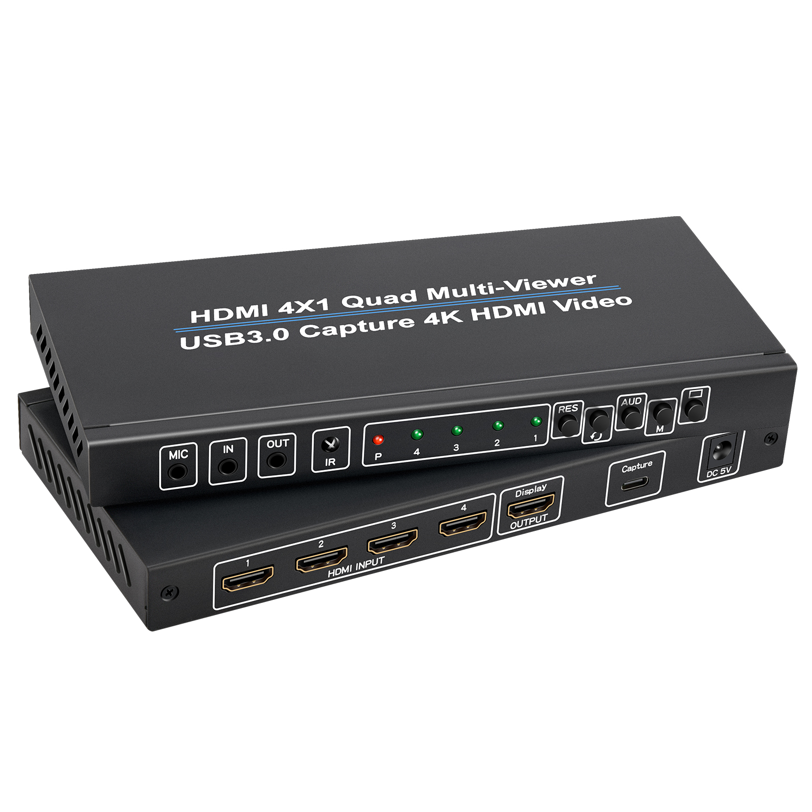 TECVAGON TVG-941S HDMI 4 อินพุต 1 เอาท์พุต มัลติวิว มีแคปเจอร์การ์ดในตัว