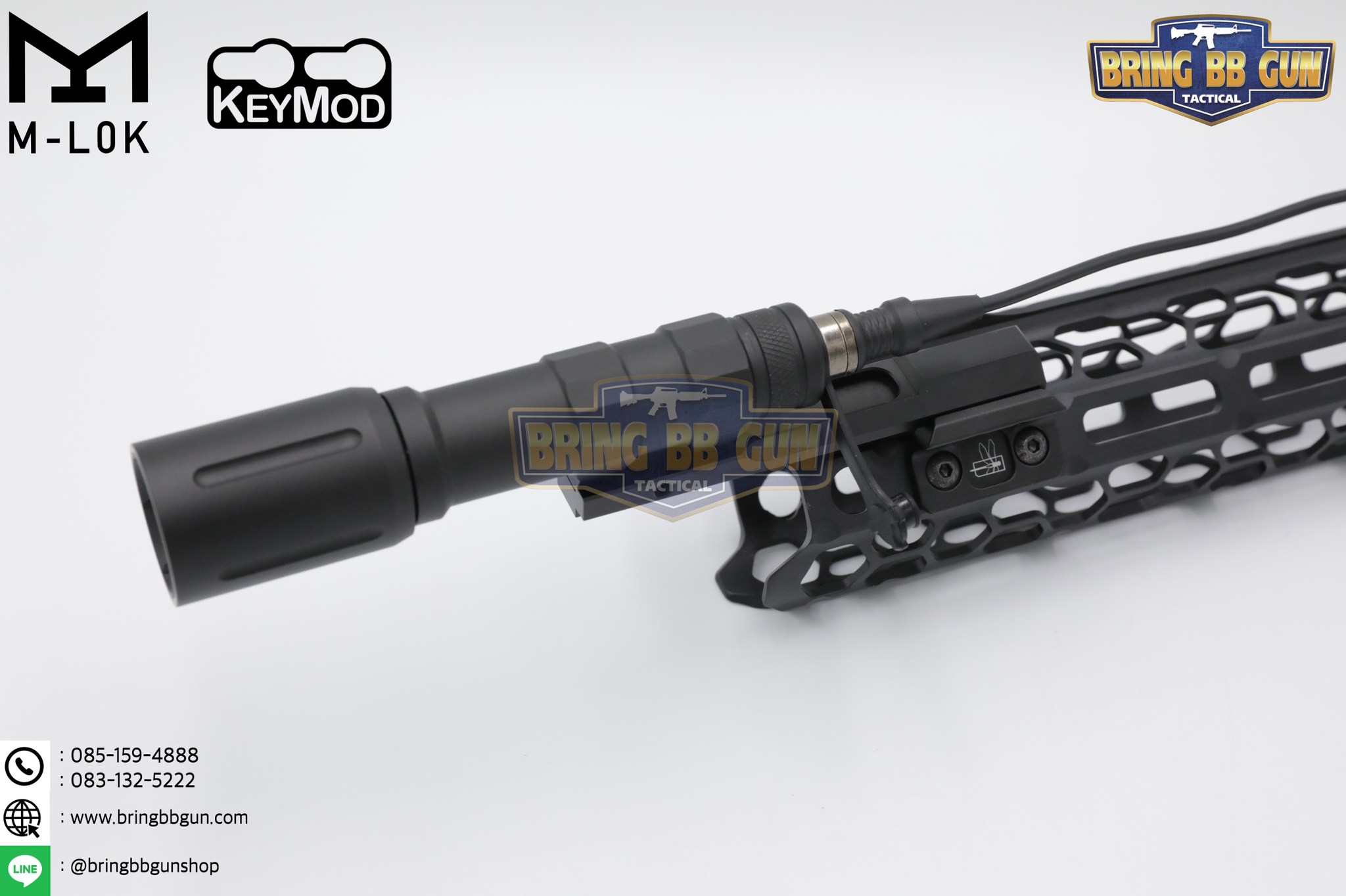 ขาจับไฟฉาย Thorntail แบบจับราง M-Lok,Keymod (ขาจับไฟฉายเอียง 45 องศา)