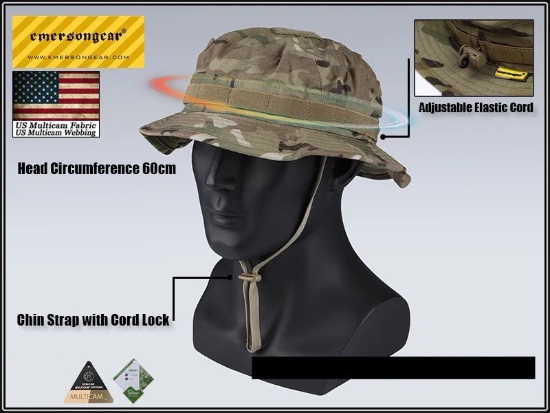 หมวกปีกกลม (ปีกสั้น) ยี่ห้อ Emerson (Tactical Short Brim Boonie Hat) (Boonie Hat)