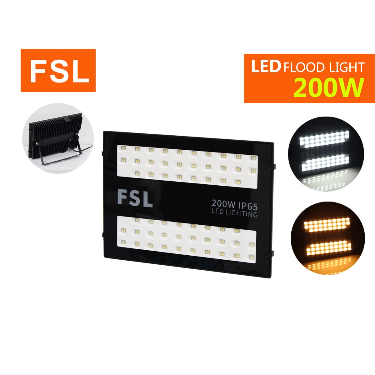 สปอร์ตไลท์ FSL-SPL-808A-200W แสงขาวและแสงวอร์มไวท์