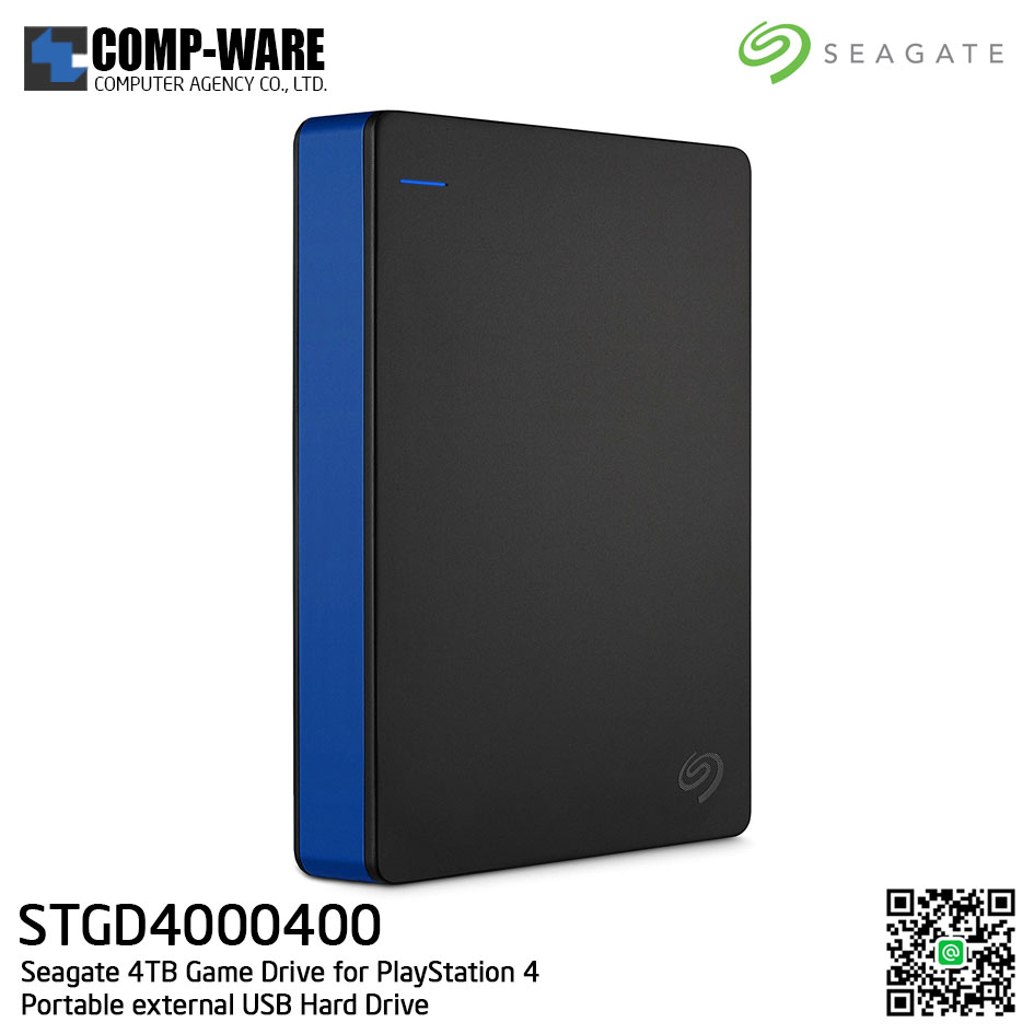 Seagate 4TB Game Drive for PlayStation 4 Portable External USB Hard Drive - STGD4000400