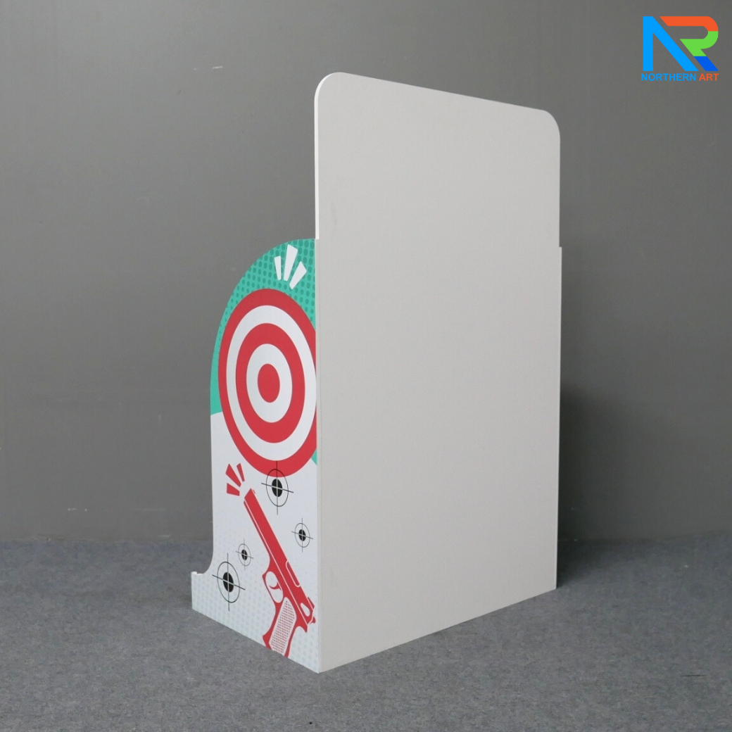 เกมส์ยิงเป้าหมุน เป้าหมุน 360 องศา จำนวน 10 เป้า จอ LED นับคะแนน พร้อมปืนกระสุนโฟม 1 ชุด