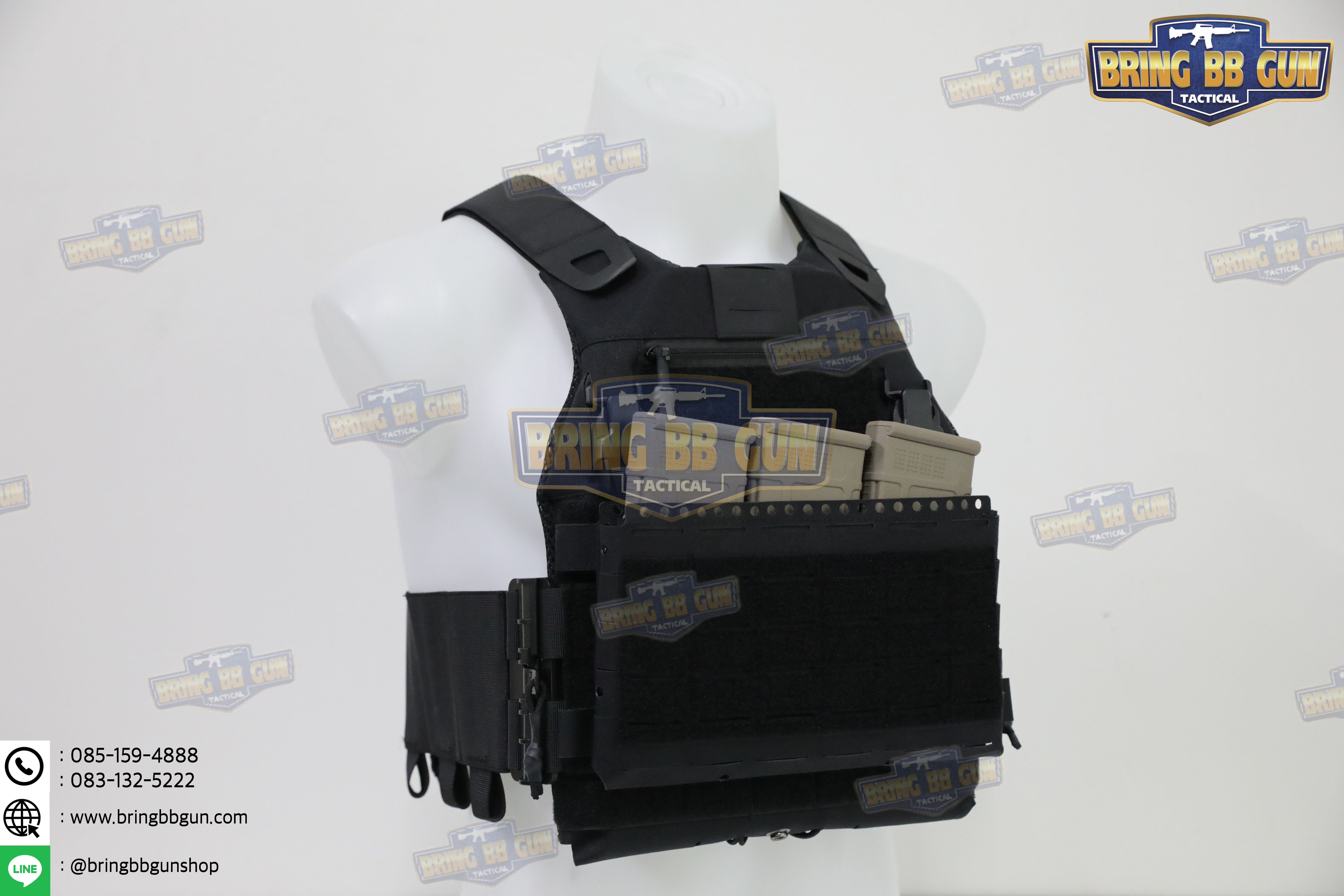 เสื้อเวส FCSK 3.7 (เสื้อเวส FCSK 3.0 + เพ้าแม็กกาซีน MK5 (5.56 แบบ3ช่อง)) (FCSK 3.7 Plate Carrier) (FCSK 3.0 + MK5 Front Flap)