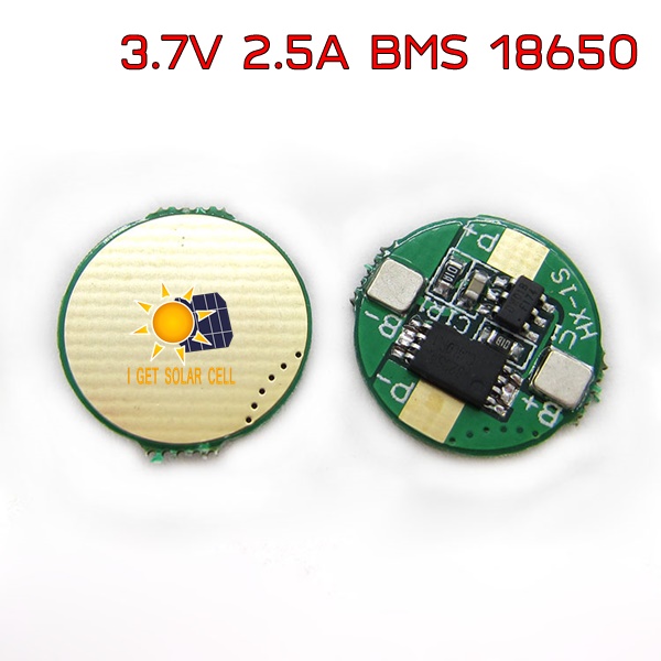 BMS 1S 3.7V 2.5A PCM PCB Battery Protection Board For 18650 Li-ion lithium Battery วงจรป้องกันแบตเตอรี่ แบบวงกลม ก้อนเดี่ยว