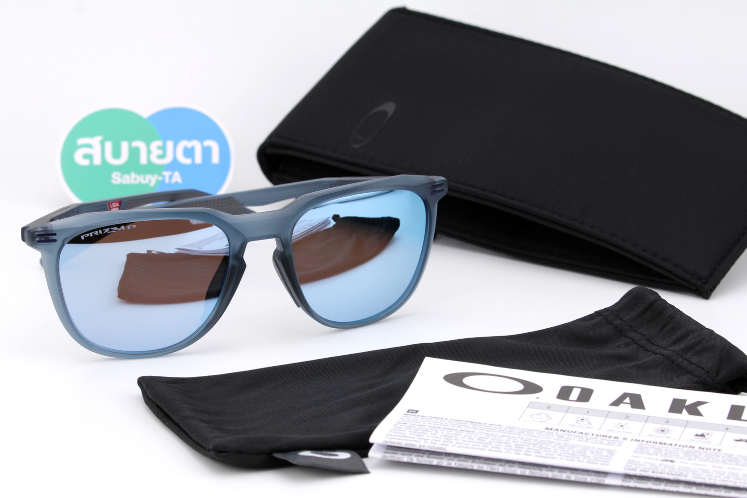 Oakley THURSO(A) Prizm Deep Water Polarized/Matte Crystal Black SKU#OO9286A-05