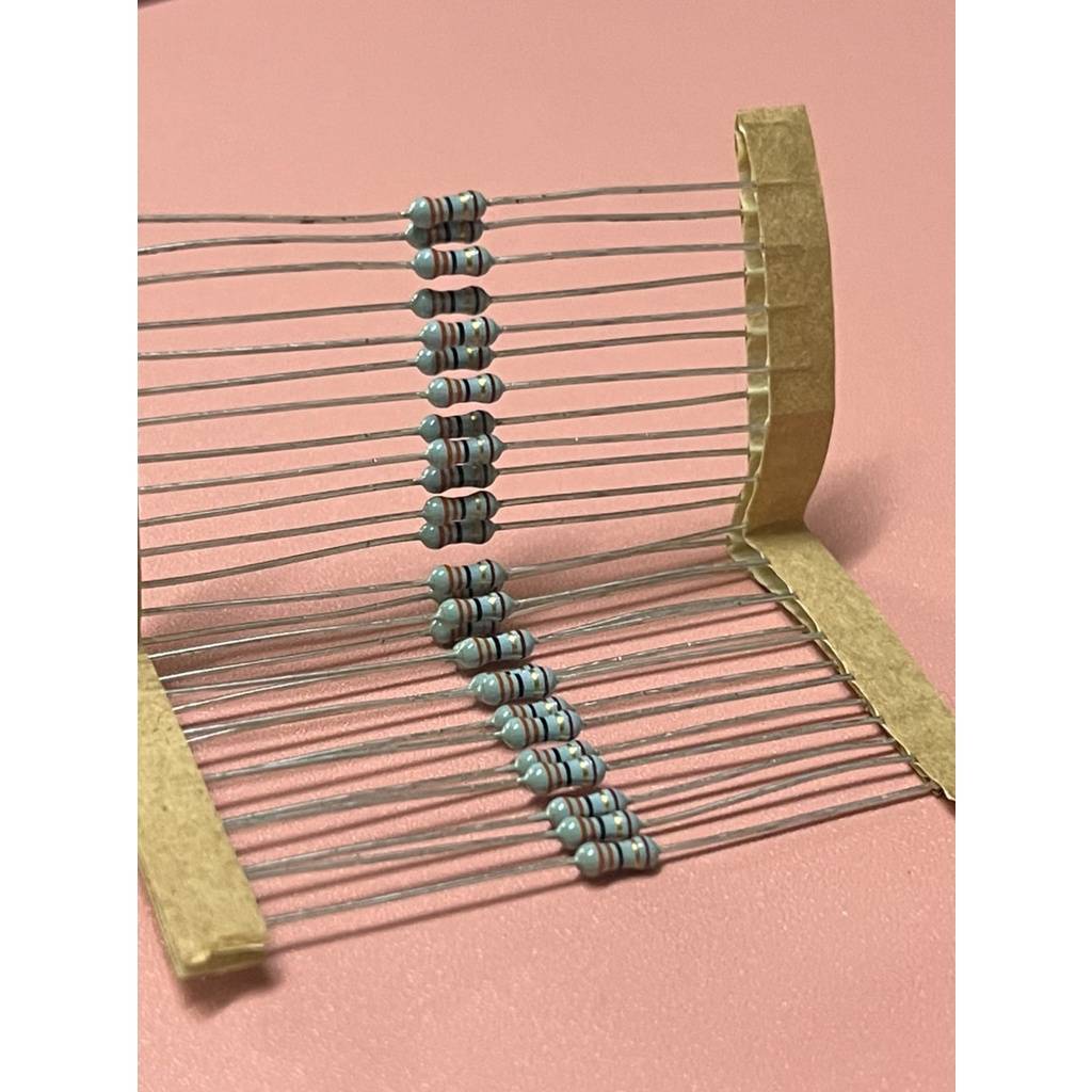 0000981 Resistor ตัวต้านทาน ตัวต้านทานฟิล์มโลหะ (30ชิ้น) 1/4 w33 ชนิด 1% รีซิสเตอร์