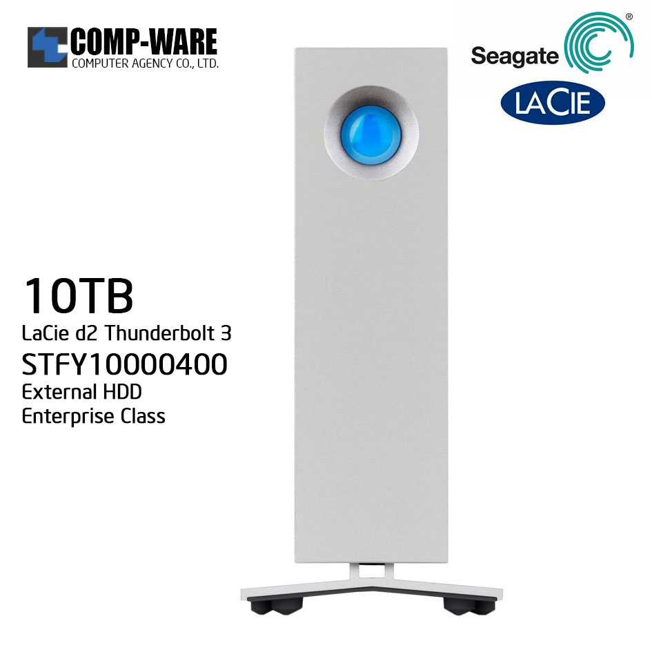 LaCie 10TB d2 Thunderbolt 3 & USB 3.1 External Hard Drive STFY10000400