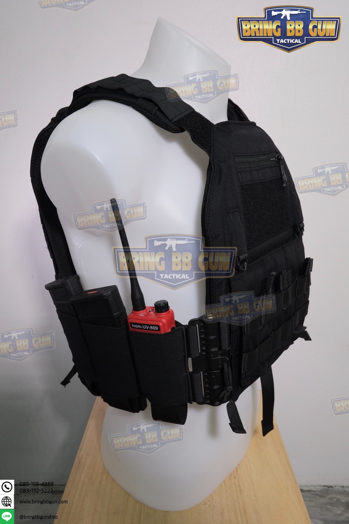 ชุดเซ็ตปลดเสื้อเกราะไว (ชุดสายโอบ-ปลดไว แบบยางยืด) (QD Elastic Cummerbund)