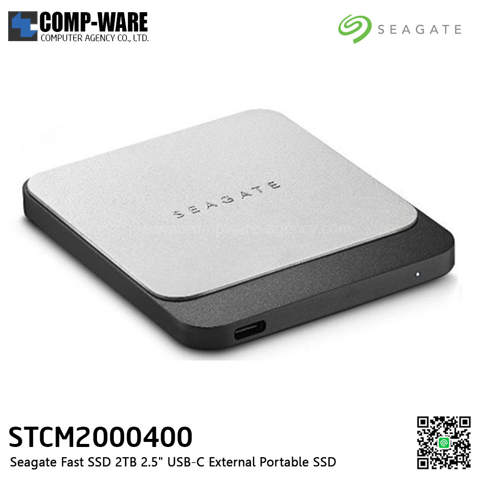 Seagate Fast SSD 2TB 2.5" USB-C External Portable SSD - STCM2000400