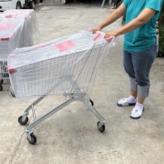 ส่งฟรี ขนาด 150 ลิตร ล้อPU รถเข็นทรงตะกร้า รถเข็นช้อบปิ้ง รถเข็นช็อปปิ้ง รถเข็นซุปเปอร์มาร์เก็ต shopping car