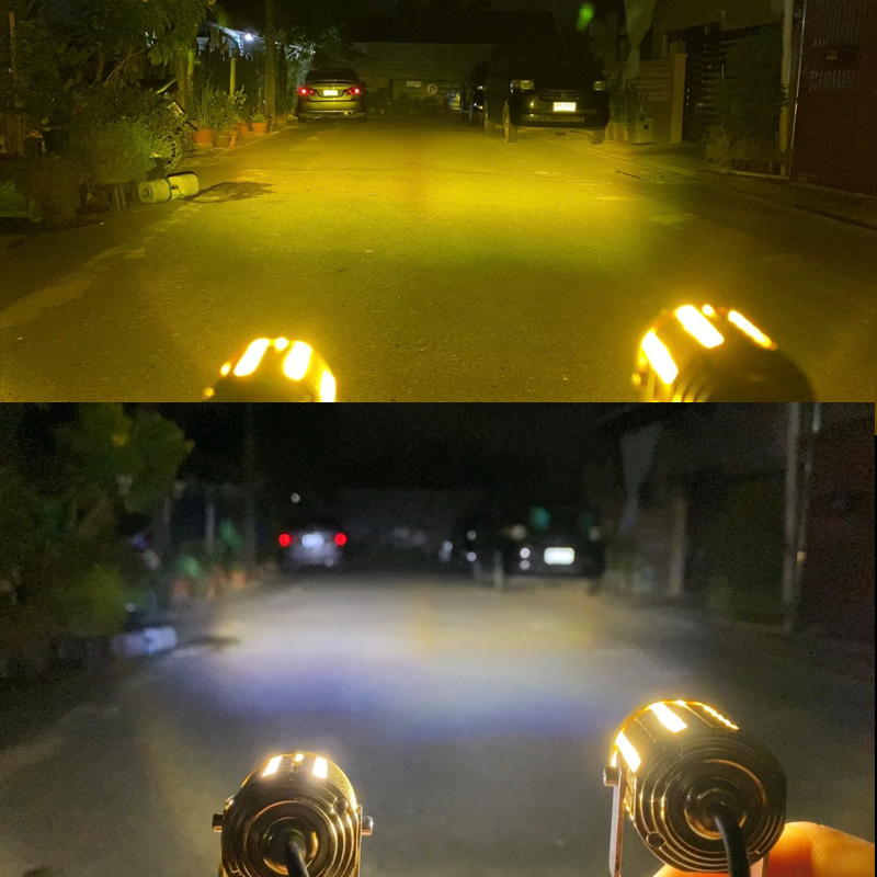 สปอตไลท์จิ๋ว 60w มี 2 สี แสงสีเหลือง กับ ขาว สามารถเลือกปรับได้