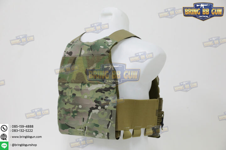 เสื้อเวส FCSK 3.7 (เสื้อเวส FCSK 3.0 + เพ้าแม็กกาซีน MK5 (5.56 แบบ3ช่อง)) (FCSK 3.7 Plate Carrier) (FCSK 3.0 + MK5 Front Flap)