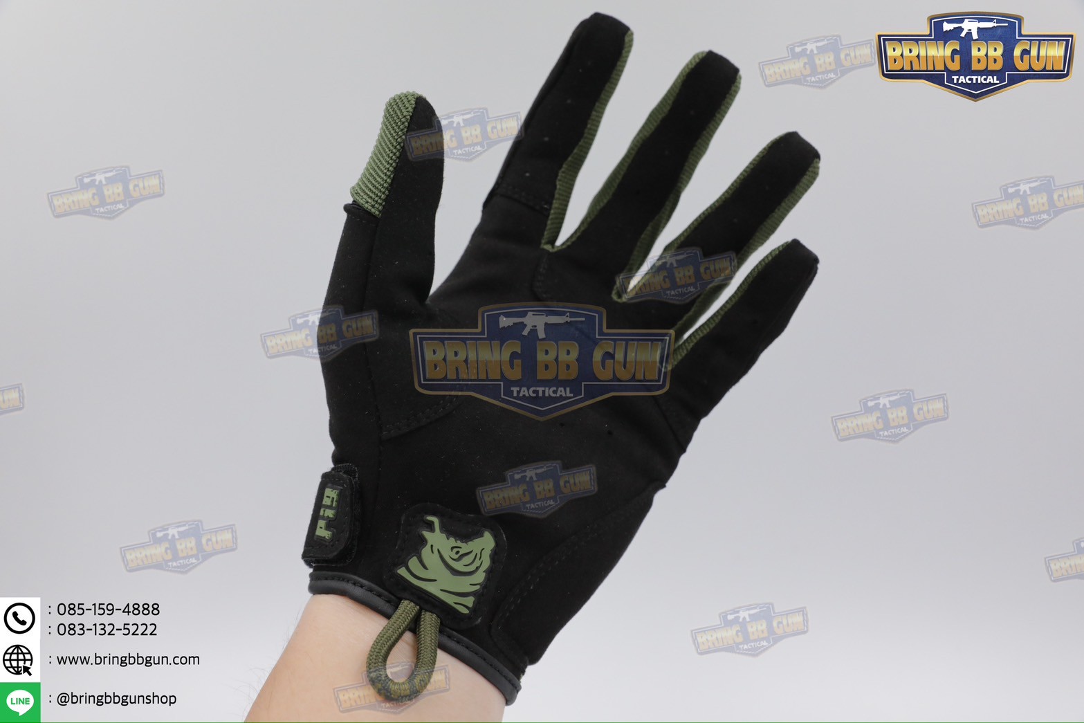 ถุงมือเต็มนิ้ว ทรง Alpha (Tactical Glove) (ถุงมือหมูป่า) (Full Dexterity Tactical Glove)