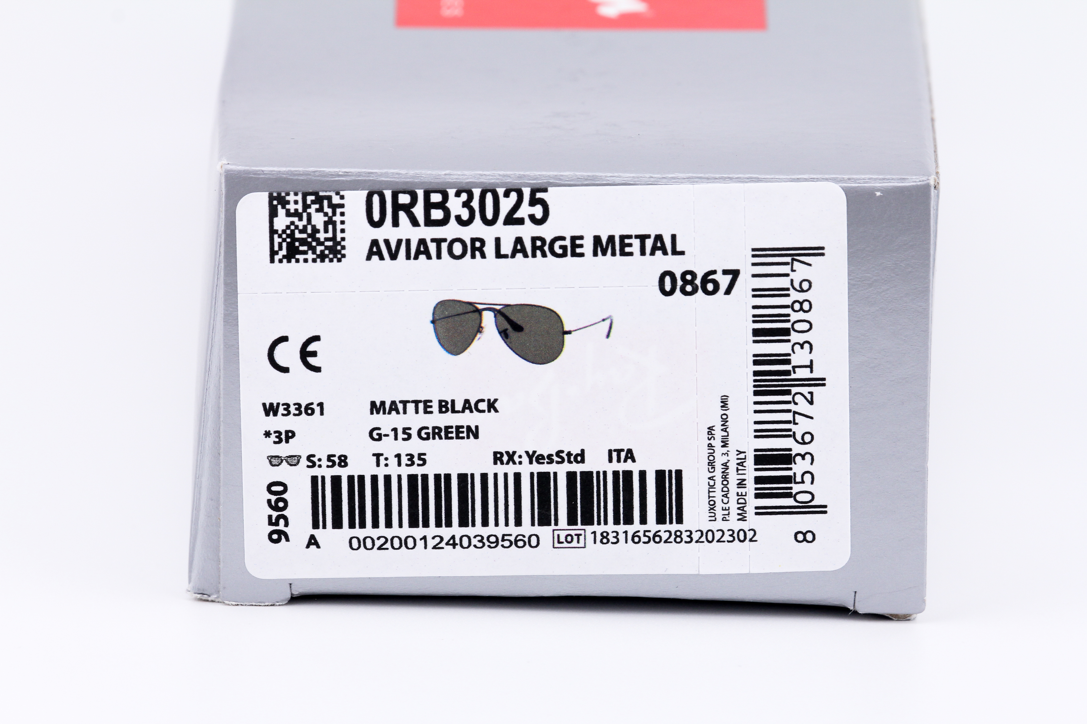 RayBan Aviator RB3025 W3361 Polarized Lens