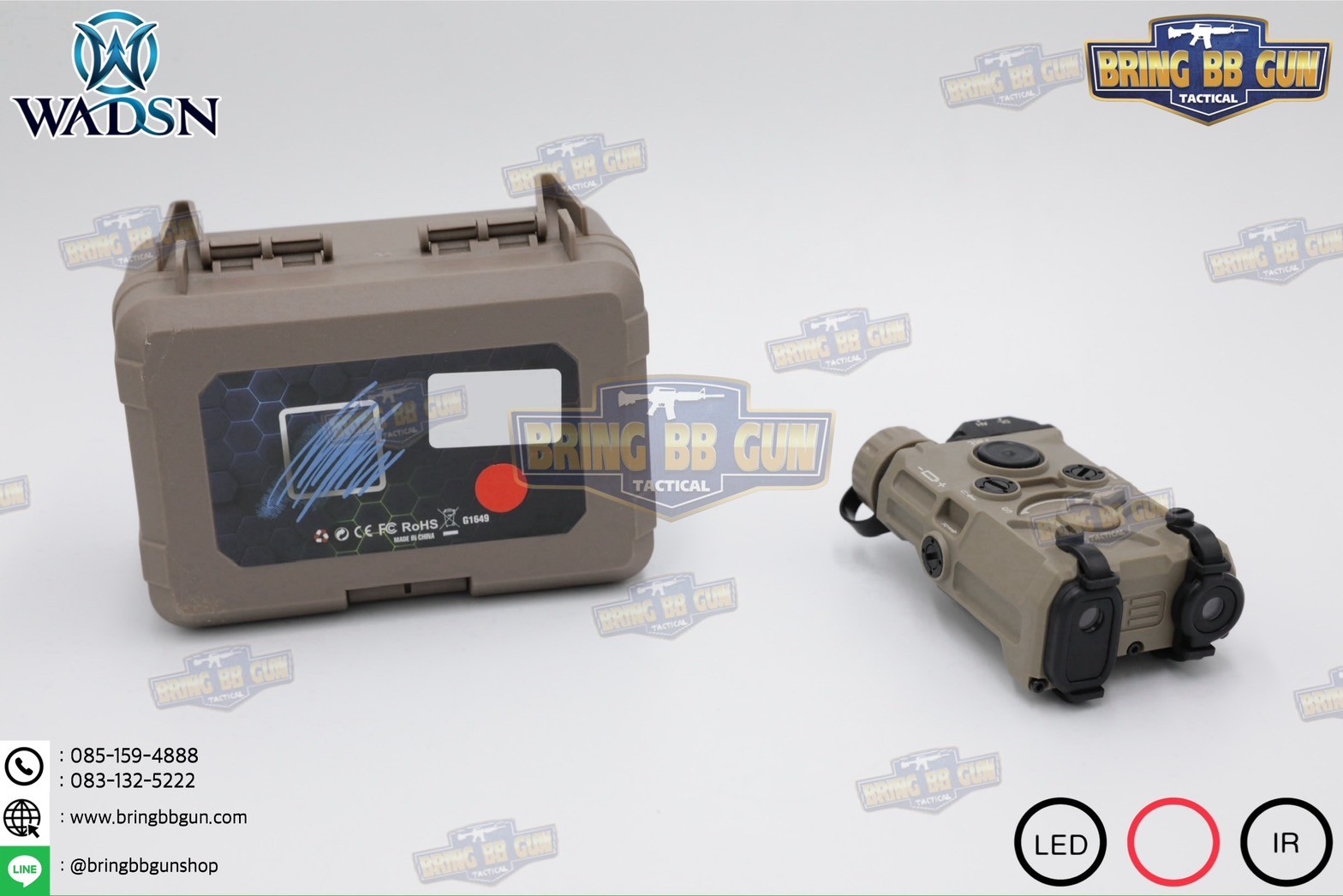 กล่อง Eo-tech OGL ยี่ห้อ WADSN รุ่น พลาสติก (เลเซอร์ชี้เป้าสีแดง) (OGL) (EOTECH OGL) (ON-GUN-LASER)