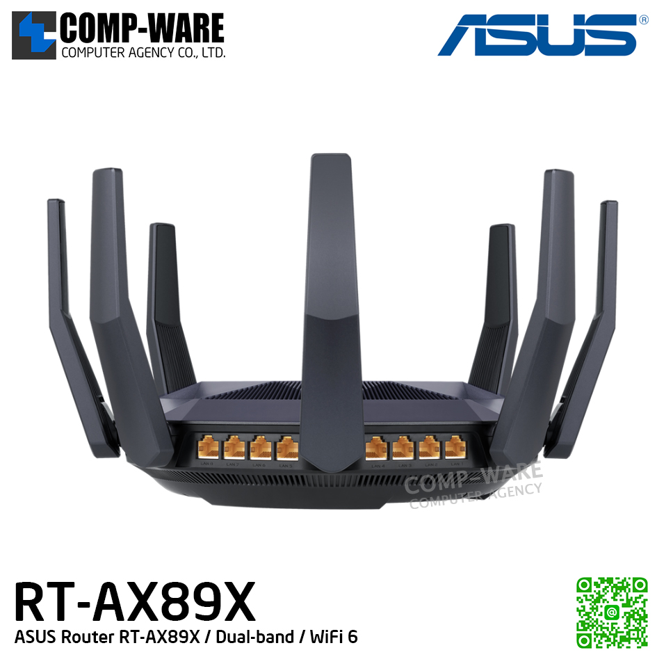 ASUS Router RT-AX89X / Dual-band / WiFi 6 - 3Y Warranty
