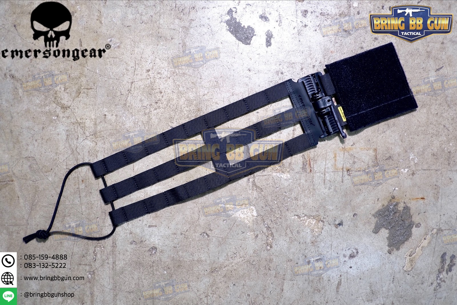 ชุดเซ็ตปลดเสื้อเกราะไว (ชุดสายโอบ-ปลดไว) ยี่ห้อ Emerson (Vest single point quick release Mesh Cummerbund) (Quick Release Cummerbund Set)