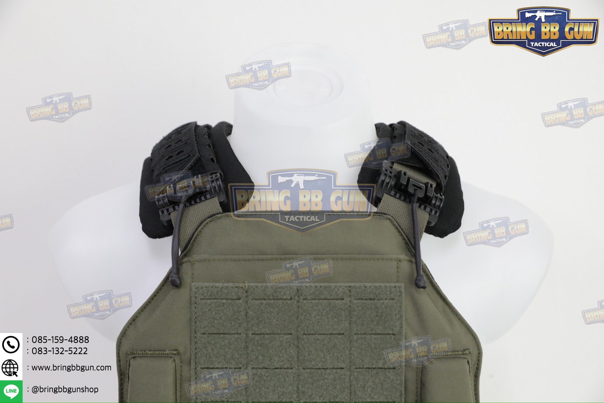 แผ่นรองบ่าติดเสื้อเวส รุ่น laser cut (แผ่นฟองน้ำรองบ่า) (Tactical Shoulder Pads) (Laser Cut Shoulder Pads)