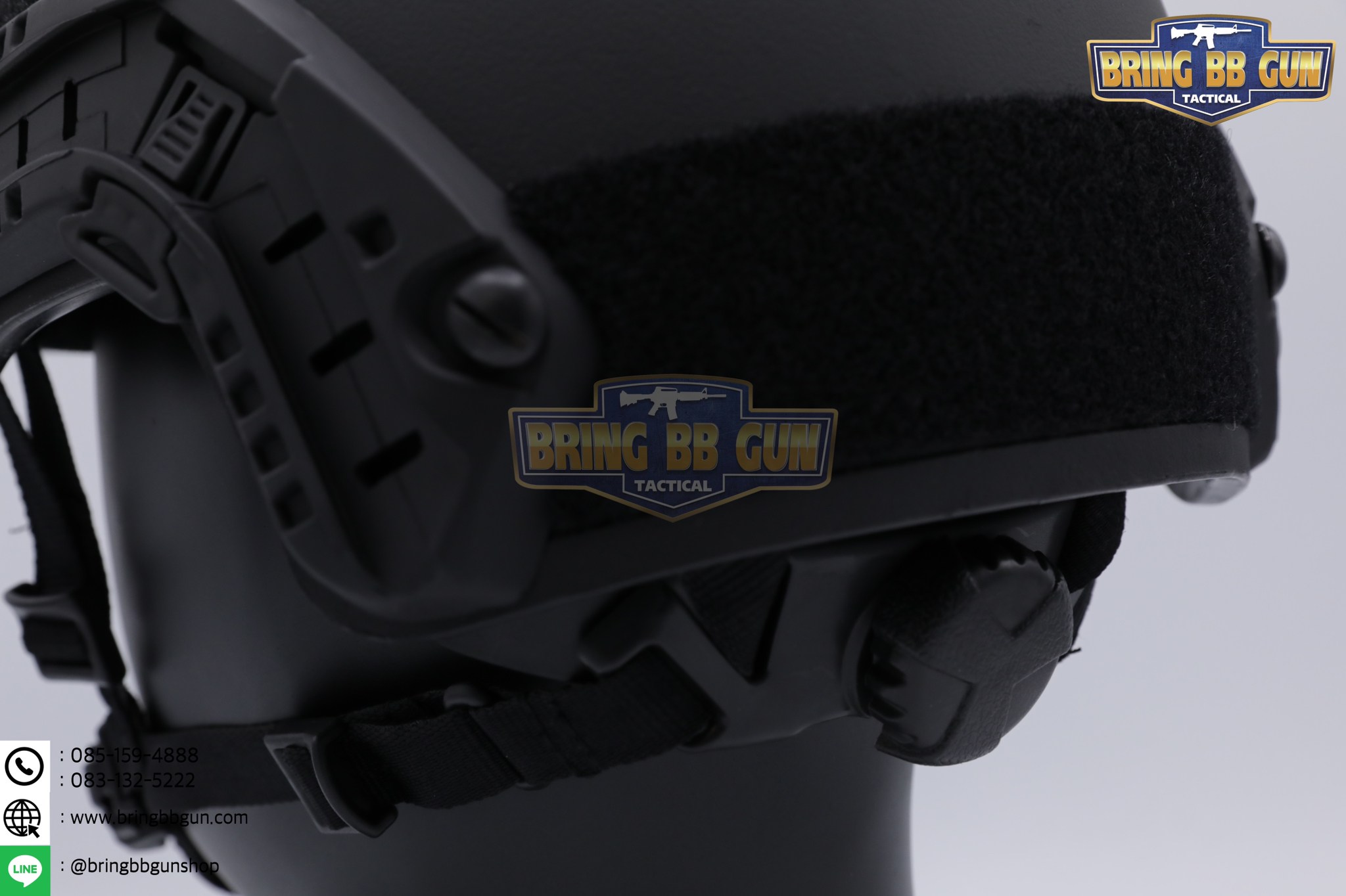 หมวก Fast ปรับท้ายทอยได้(หมวกฟาส) (Fast Helmet MH type) รุ่น Upgrade Version No holes ปรับรัดท้ายทอย