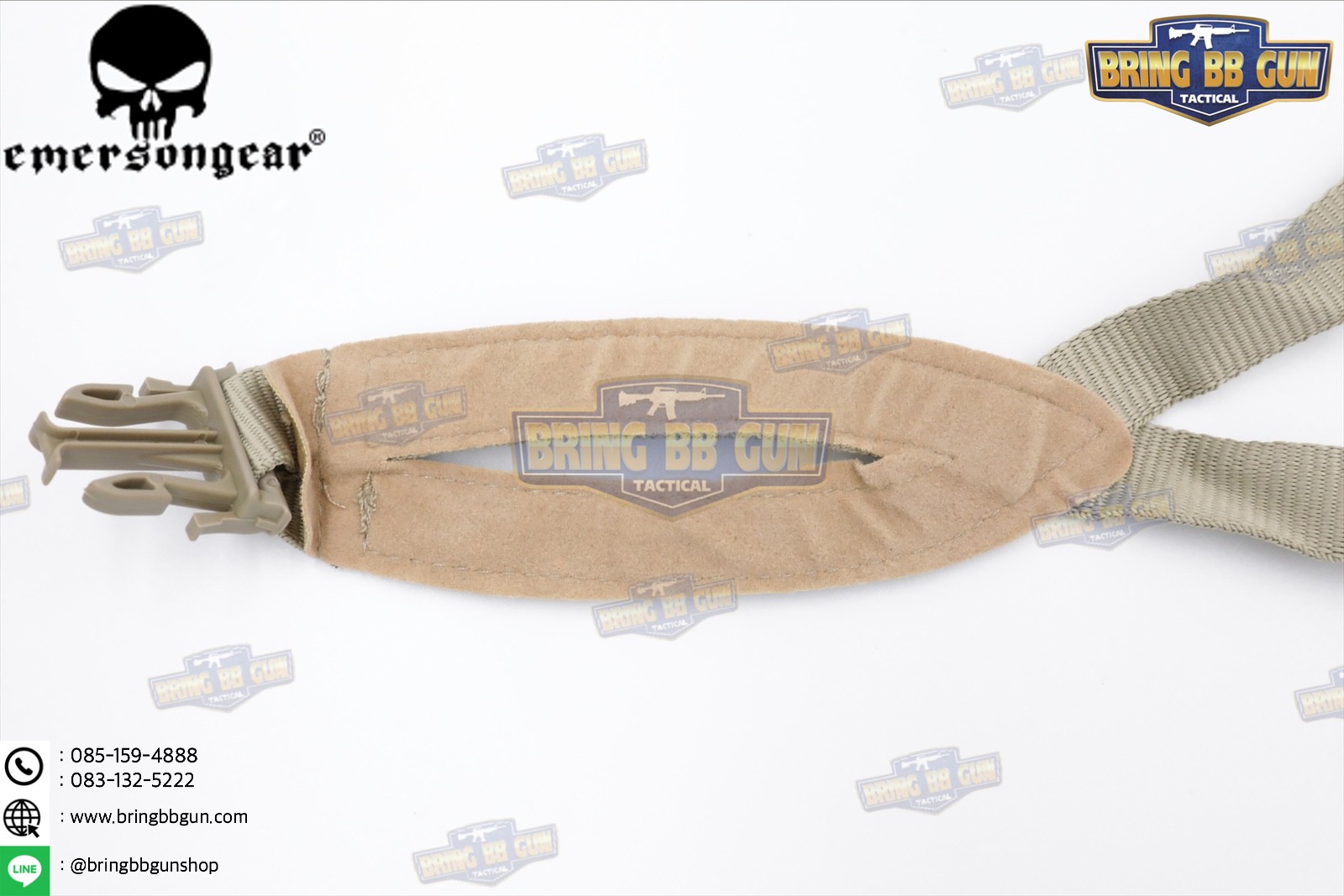 สายรัดคาง ยี่ห้อ Emerson รุ่น ทรงตัว H (EMERSON MICH Helmet Retention System H-Nape)