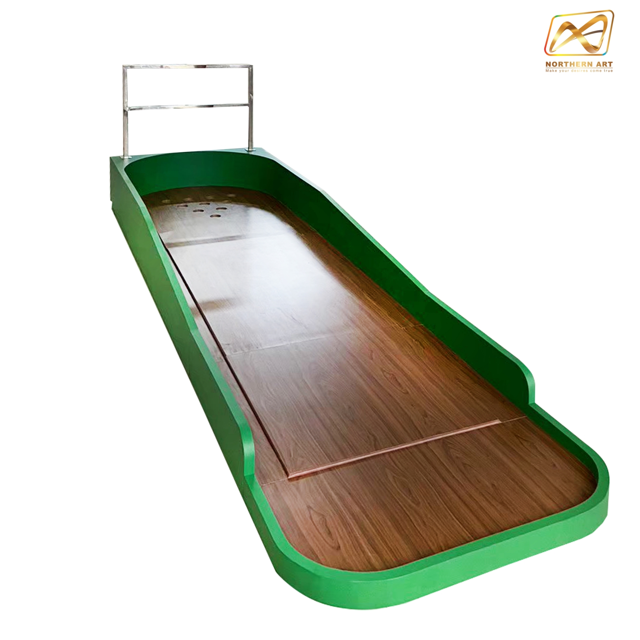 เช่าเกมส์โยนโบว์ลิ่ง Bowing ขนาด (W)95 x (L)358 x (H)38+60 cm.พร้อมชุดพินโบว์ลิ่งและลูกบอล 2 ลูก (ราคาพร้อมงานพิมพ์)