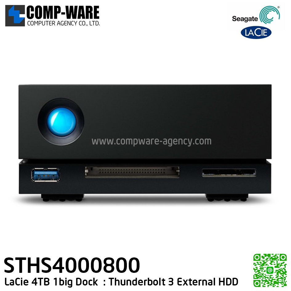 Seagate LaCie 4TB LaCie 1big Dock Thunderbolt3 [STHS4000800] 5Years Warranty