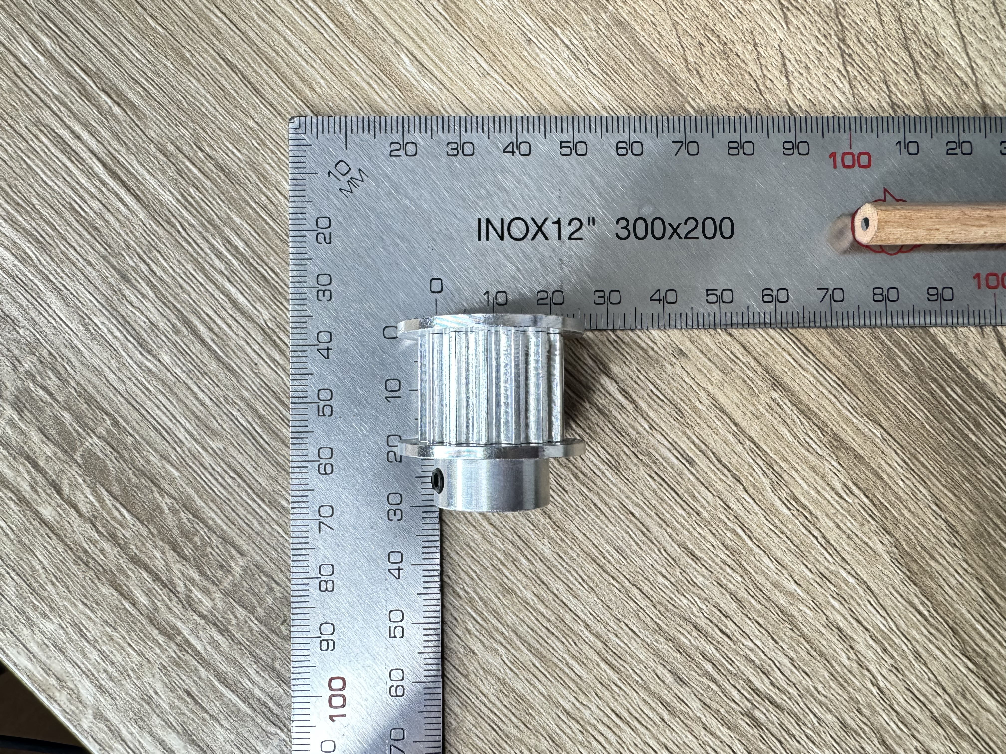 HTD 5M timing pulley 15 teeth bore 8 mm for 5M belt width 15mm (HTD 5M-15T-8B-15)