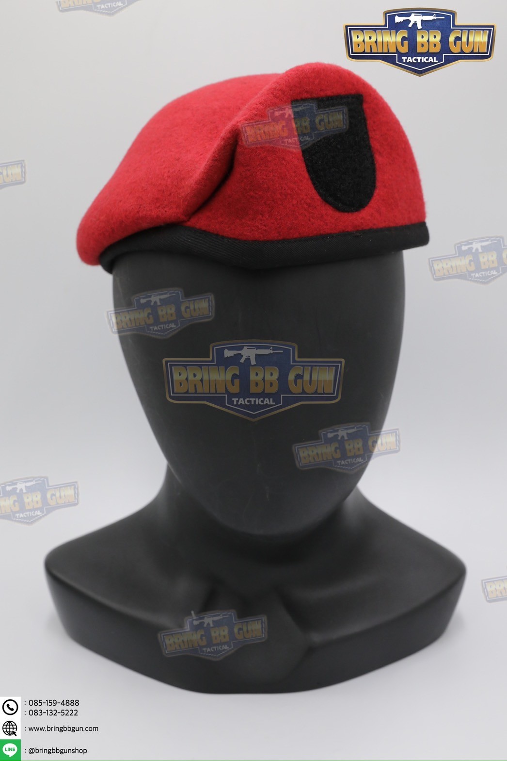 หมวกเบเร่ต์จัดทรง ยี่ห้อ ai รุ่น Fighter（หน้าหมวกใหญ่)