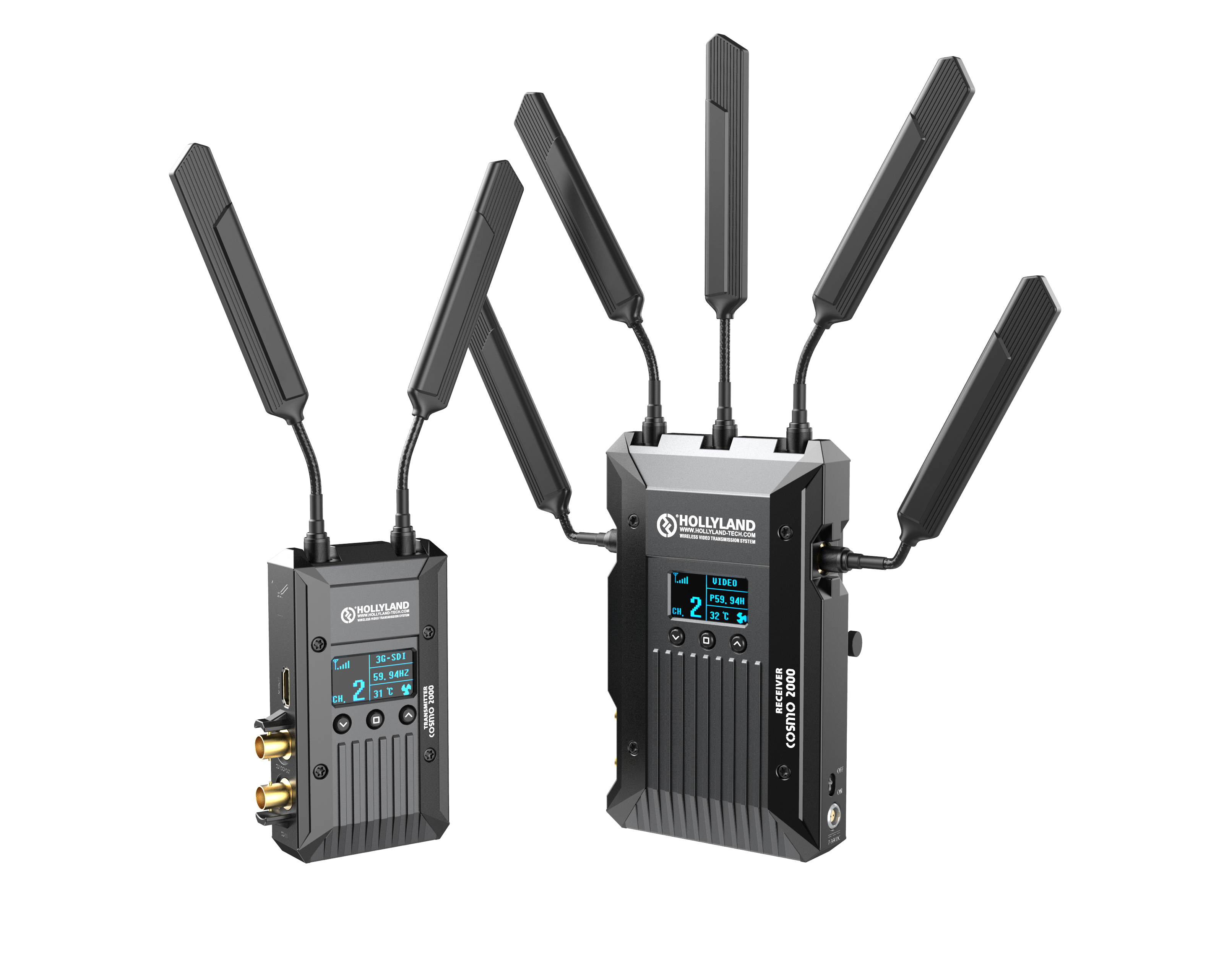Hollyland COSMO 2000 SDI/HDMI Wireless Transmission System ระยะส่งสูงสุด 600 เมตร
