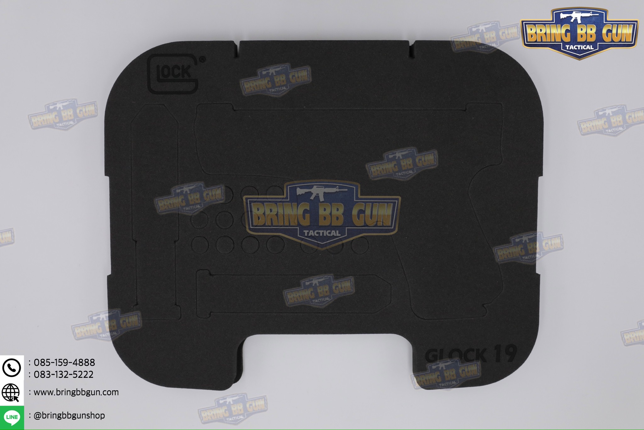 โฟม EVA ตัดเข้ารูปสำหรับกล่อง Glock / Sig Sauer (โฟม EVA ตัดเข้ารูปกันกระแทรก)