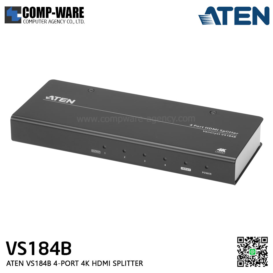 ATEN VS184B 4-PORT 4K HDMI SPLITTER