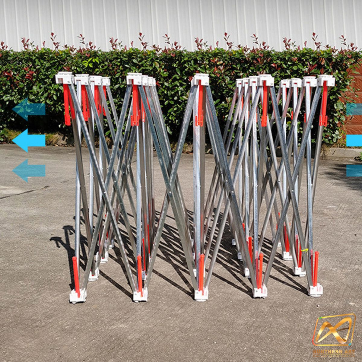 VINYL BACKDROP OUTDOOR บคดรอบไวนิล รุ่น 3x4 ขนาด (W)400 x (H)300 cm. โครงอะลูมิเนียมพร้อมขาค้ำยัน ถอดประกอบและพับเก็บได้ แข็งแรง เหมาะกับงานภายนอกอาคาร