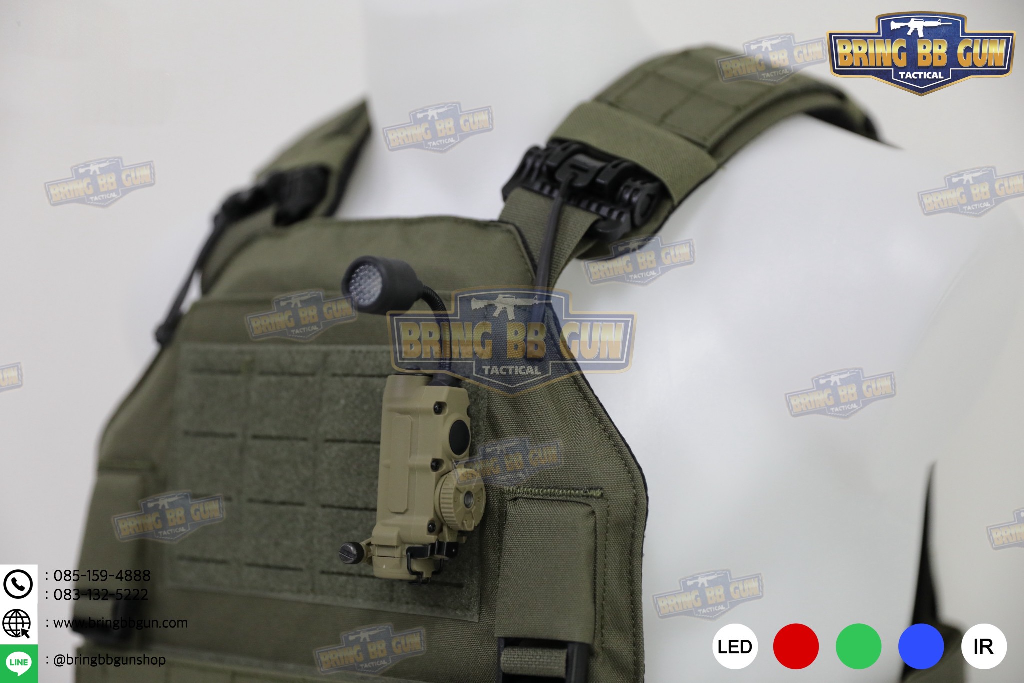 ไฟฉายติดหมวก Sidewinder Stalk (Military Helmet Light System with Flexible Stalk) (ไฟฉายติดหมวกทรงStreamlight)