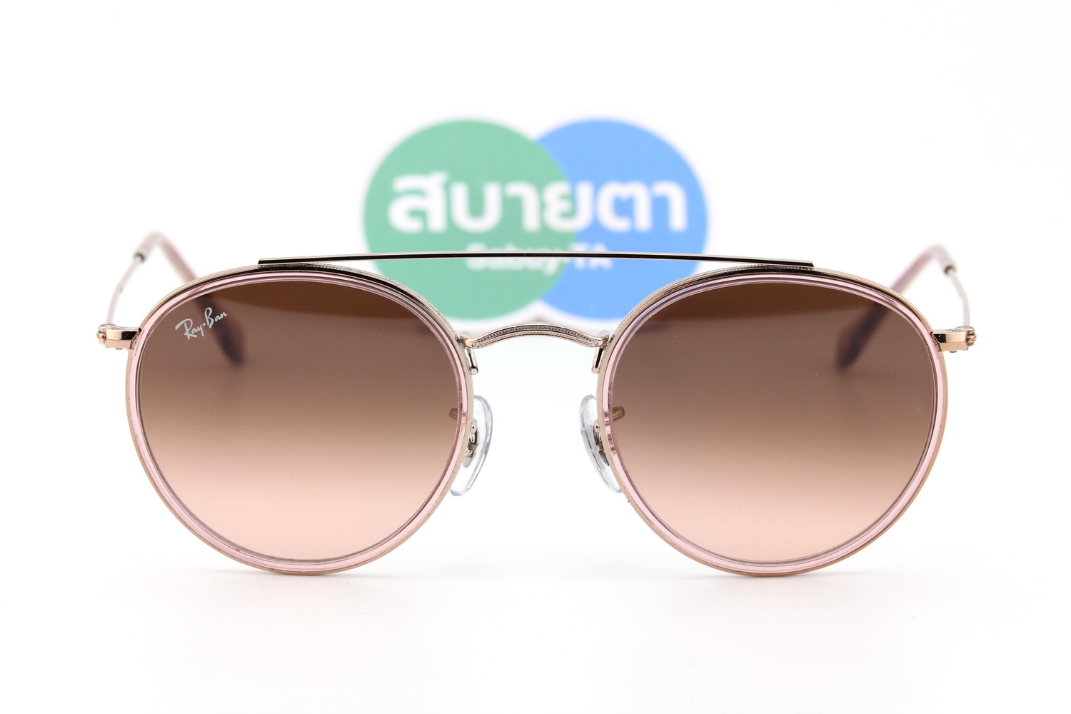 RayBan Round Double Bridge RB3647N 9069A5