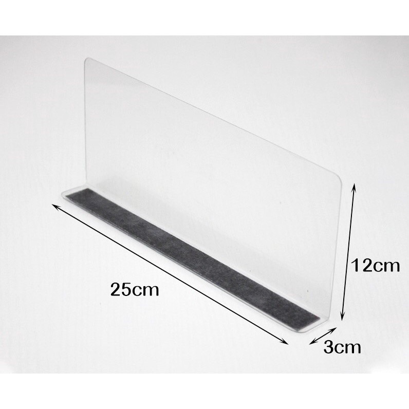 ตัวกั้นระหว่างสินค้า✌🏼จัดระเบียบชั้นวางหรือกันสินค้าตก มีแม่เหล็กให้ พลาสติกหนาเเข็งเเรง มีฟลิมกันรอยให้ อายุใช้งานนาน