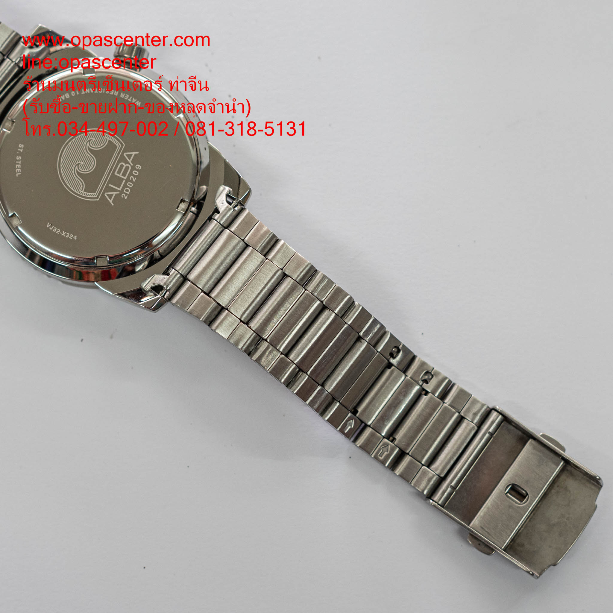 นาฬิกาข้อมือผู้ชาย Alba Active AG8M05X Quartz Men Watch มือสอง สภาพใหม่ มีกล่อง