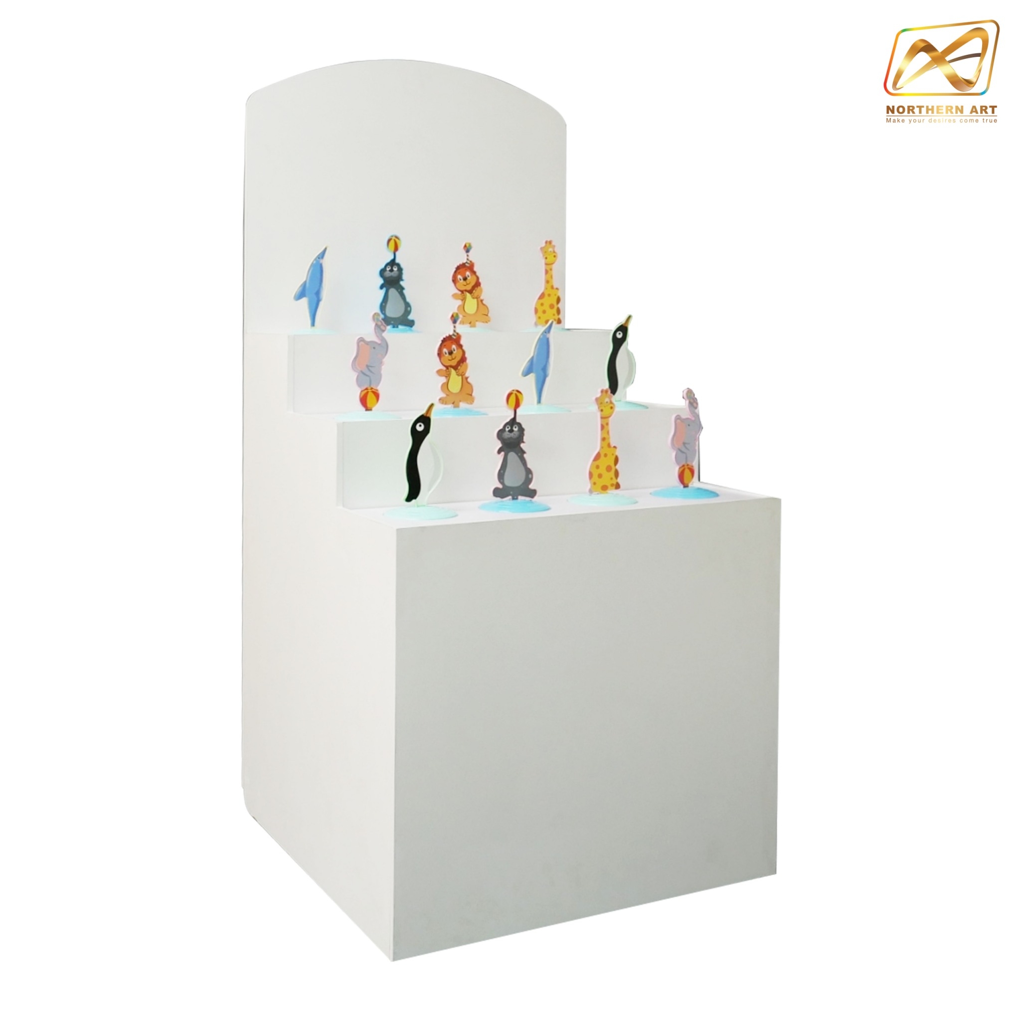 ตู้เกมส์ CARNIVAL เกมส์โยนห่วงชุดสัตว์ ขนาด (W) 80 x (L)64 x (H)160 cm. ชุดสัตว์ 12 ตััว พร้อมห่วง 36 อัน (คละสีคละขนาด)