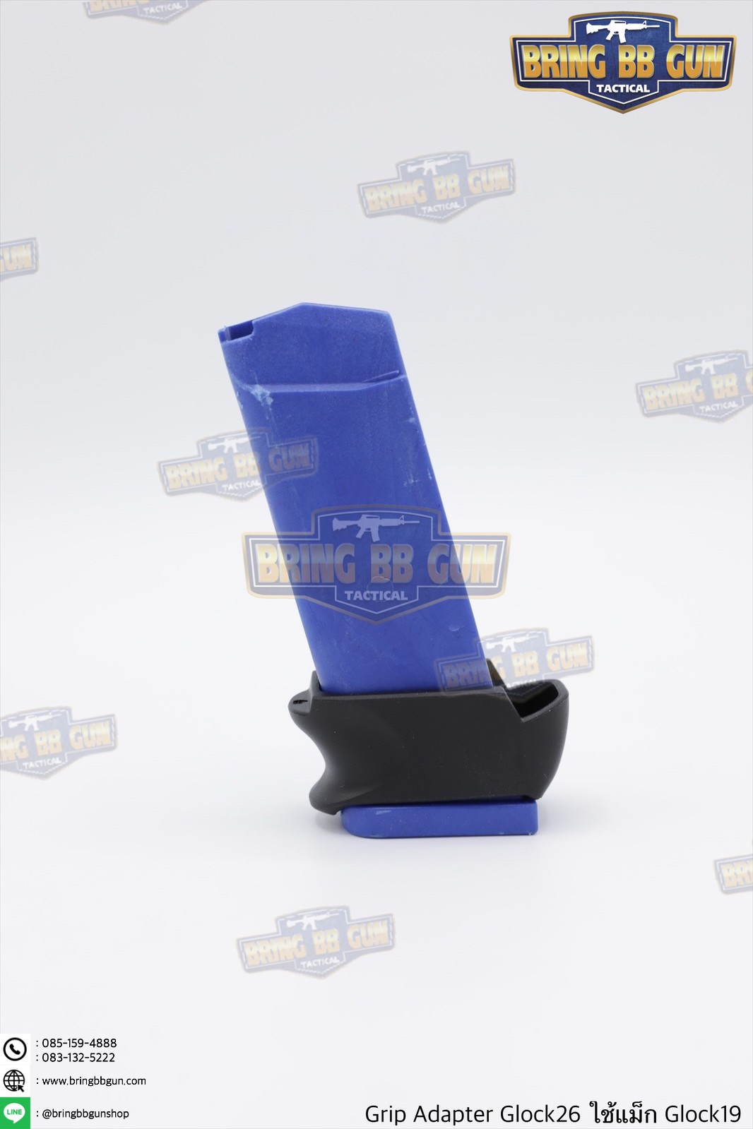 Grip Adapter Glock26 ใช้แม็กกาซีน Glock19 (ยางสวมแม็กกาซีนปิดรอยต่อ สำหรับปืน Glock26 ที่ใช้แม็กกาซีนGlock19)