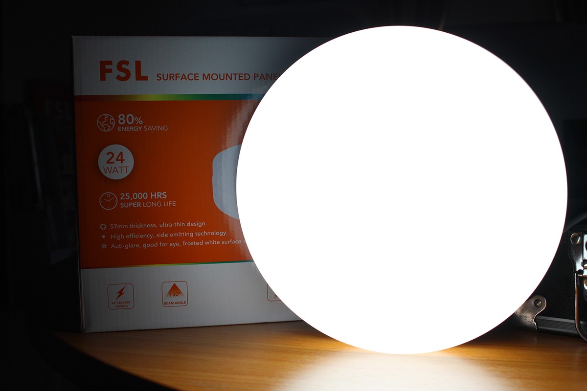 โคมติดลอย ทรงกลม FSL-KC-PN-R-24W แสงขาวและวอร์มไวท์