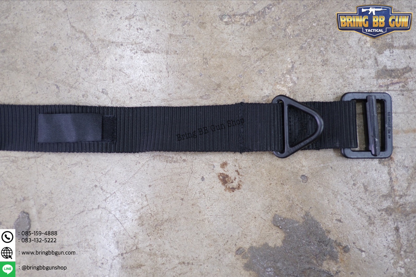 เข็มขัดหัวเหล็ก รุ่นผ้าหนา