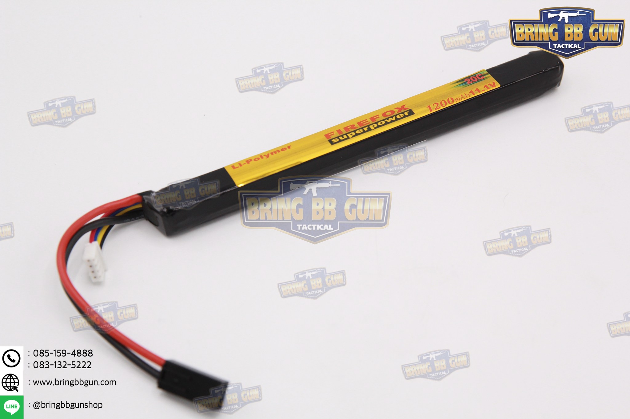 แบตลิโพ ยี่ห้อ Firefox 20C 1200mAh 11.1V. ทรงAK มี2รุ่นให้เลือก