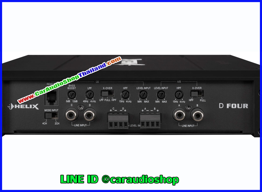 แอมป์ 4 CH คุณภาพสูง HELIX D FOUR (เสียงดี)